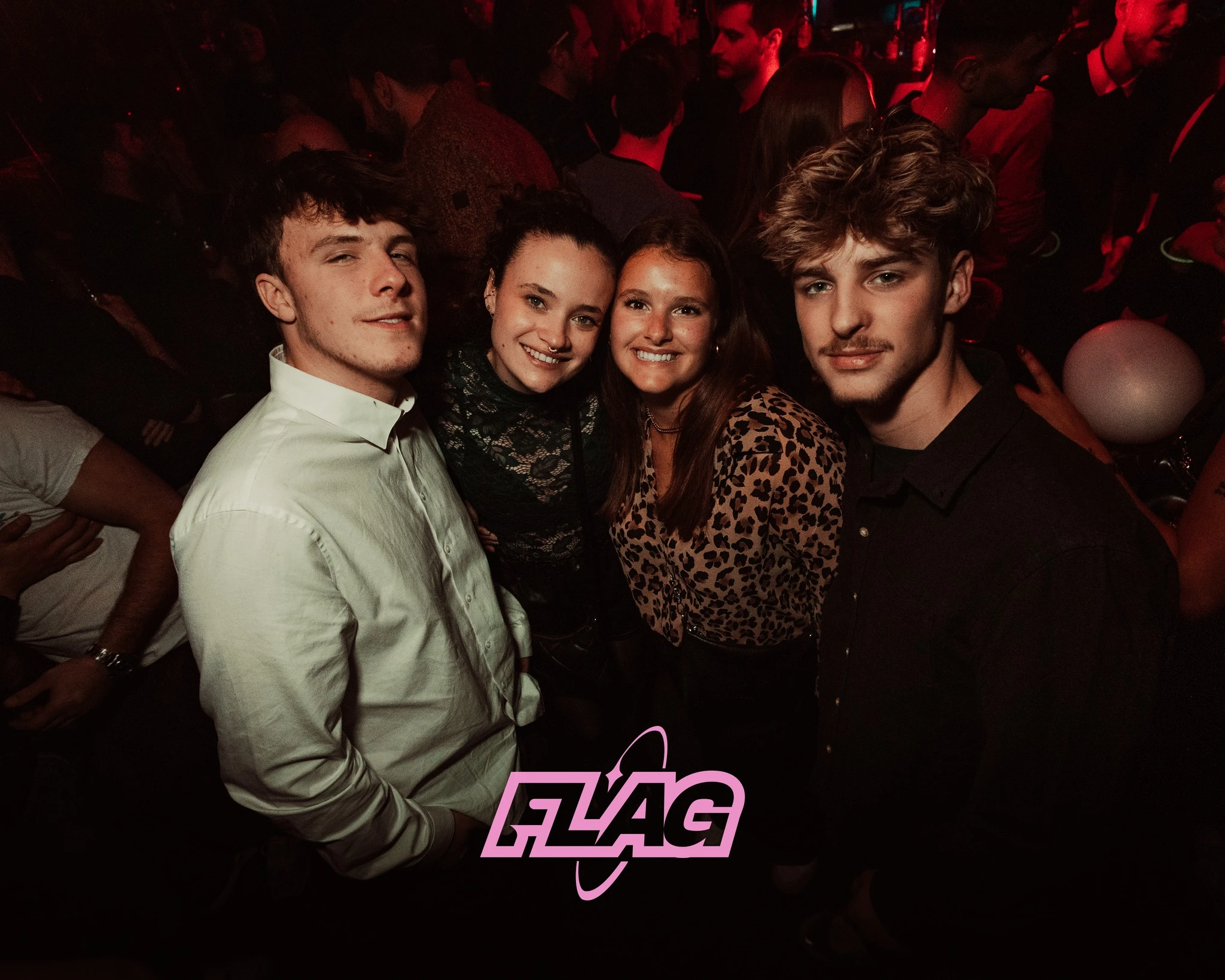 Quatre amis sur la piste